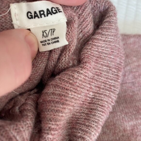 Garage Knit Pink Turtleneck - Picture 3 of 3